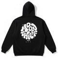 Black Hoodie Moon Thief Print - premium fit