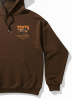 Brown Hoodie Tokyo Drift Car Print – Premium Streetwear