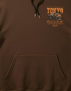 Brown Hoodie Tokyo Drift Car Print – Premium Streetwear