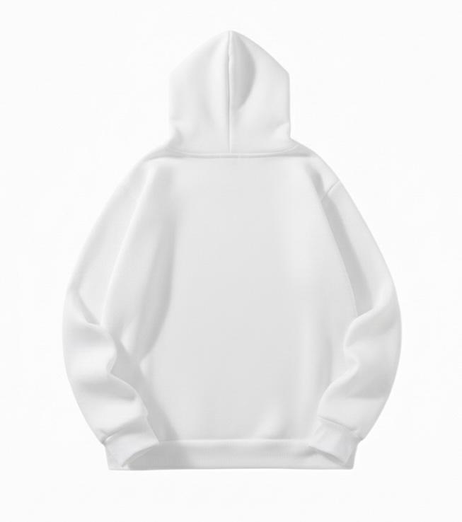 Believe Butterfly Positive Vibes White Hoodie For Women