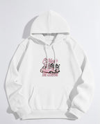 California Classic Retro Car Print White hoodie For Women