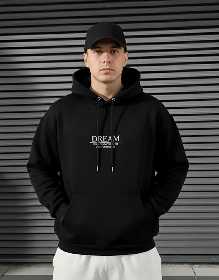Dream Fragment Art Black Hoodie – Premium Streetwear