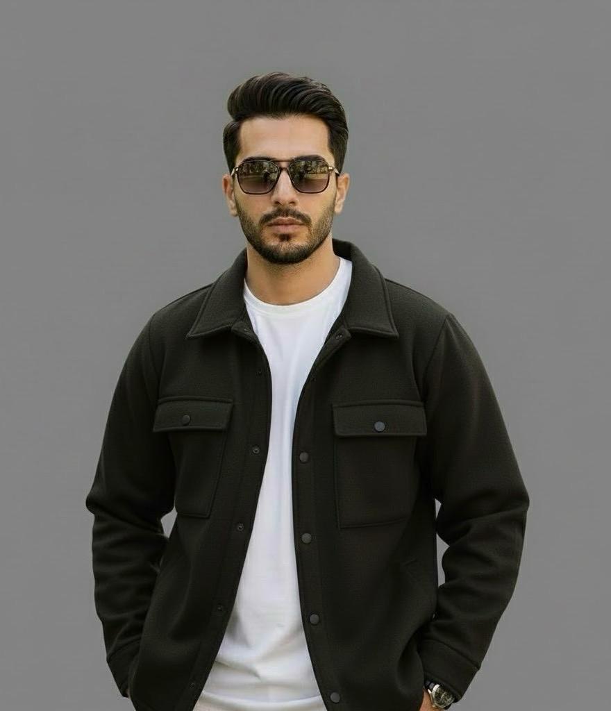 Classic Urban Black Jacket – Smart Casual Wear