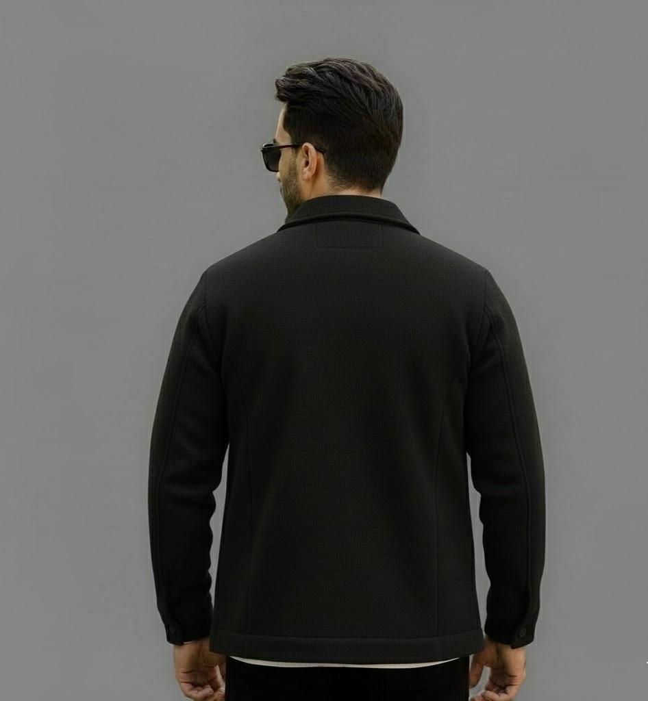 Classic Urban Black Jacket – Smart Casual Wear
