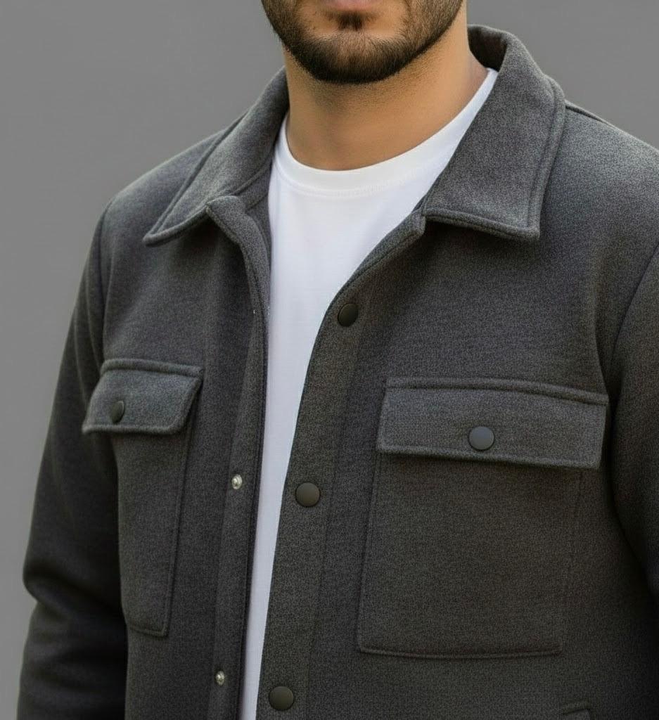 Classic Urban Grey Jacket – Smart Casual Wear