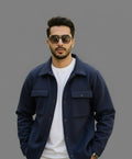 Classic Urban Navy Blue Jacket – Smart Casual Wear