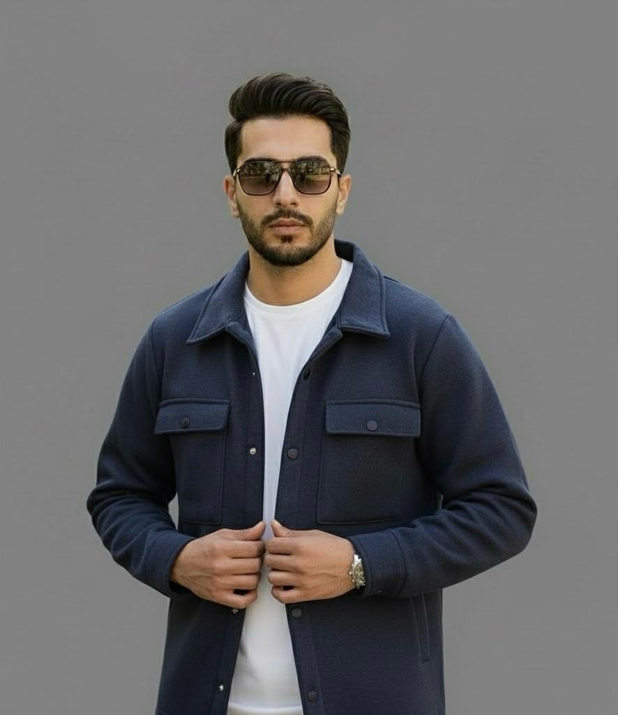 Classic Urban Navy Blue Jacket – Smart Casual Wear
