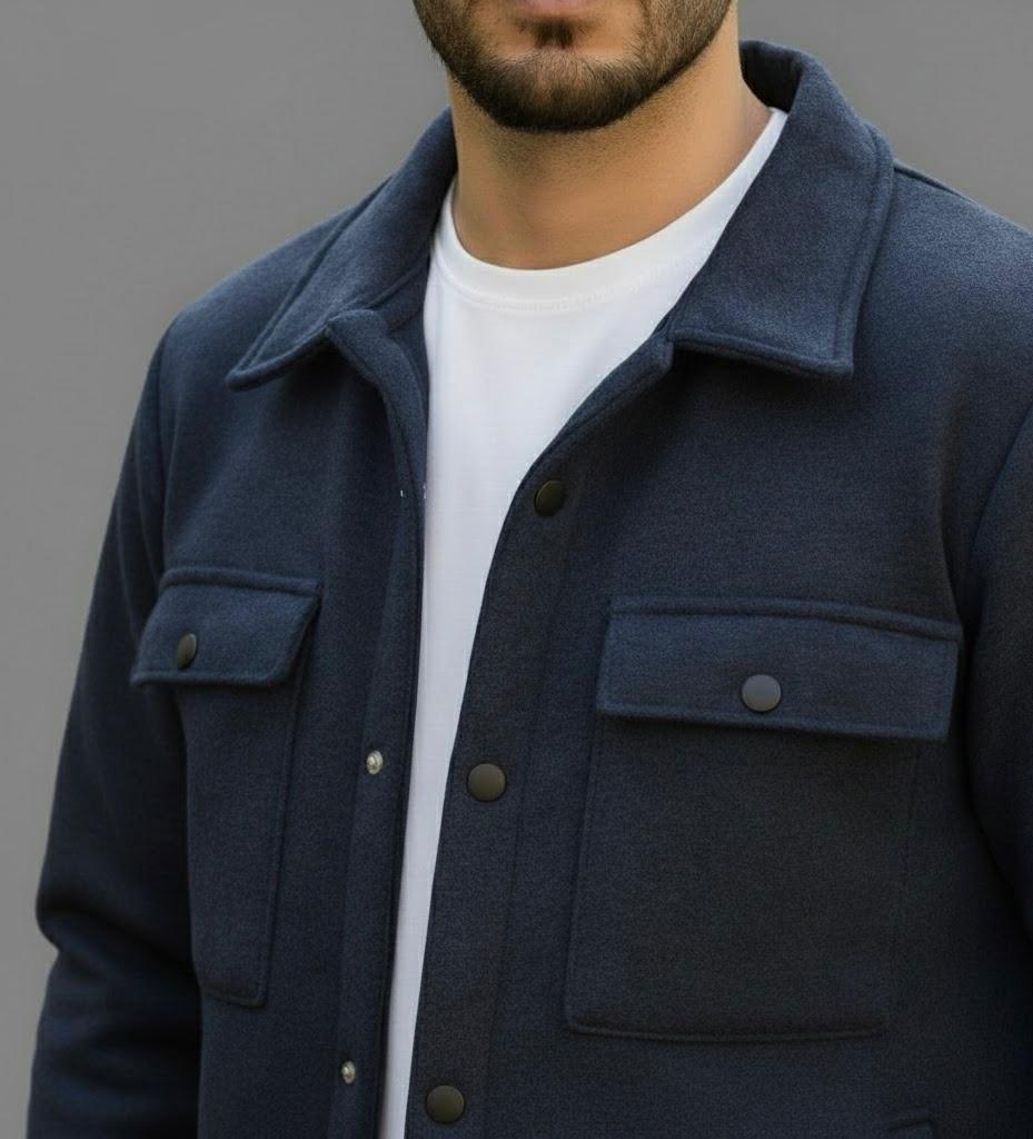 Classic Urban Navy Blue Jacket – Smart Casual Wear