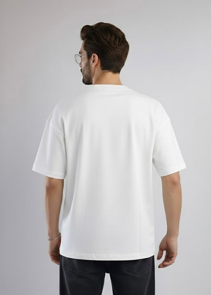 Premium Oversized Plain White Ds T-Shirt