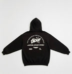 Orbit Script Print Black Hoodie – Premium Streetwear