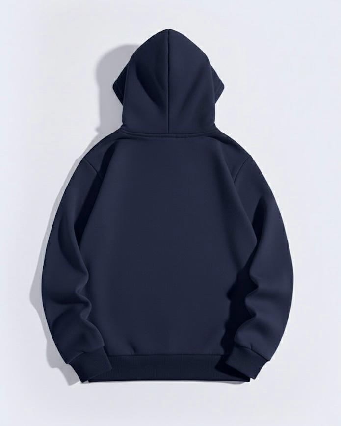 Navy Blue Plain Hoodie