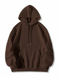 Brown Plain Hoodie