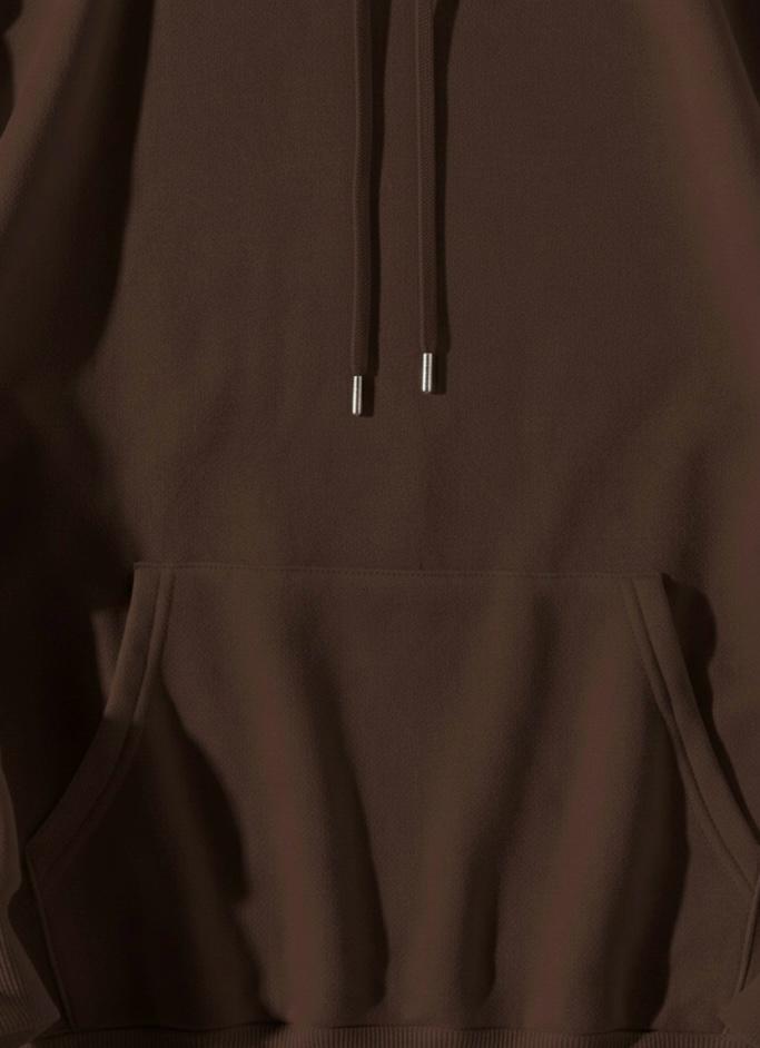 Brown Plain Hoodie