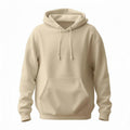 Cream Plain Hoodie - Premium Fit