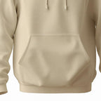 Cream Plain Hoodie - Premium Fit