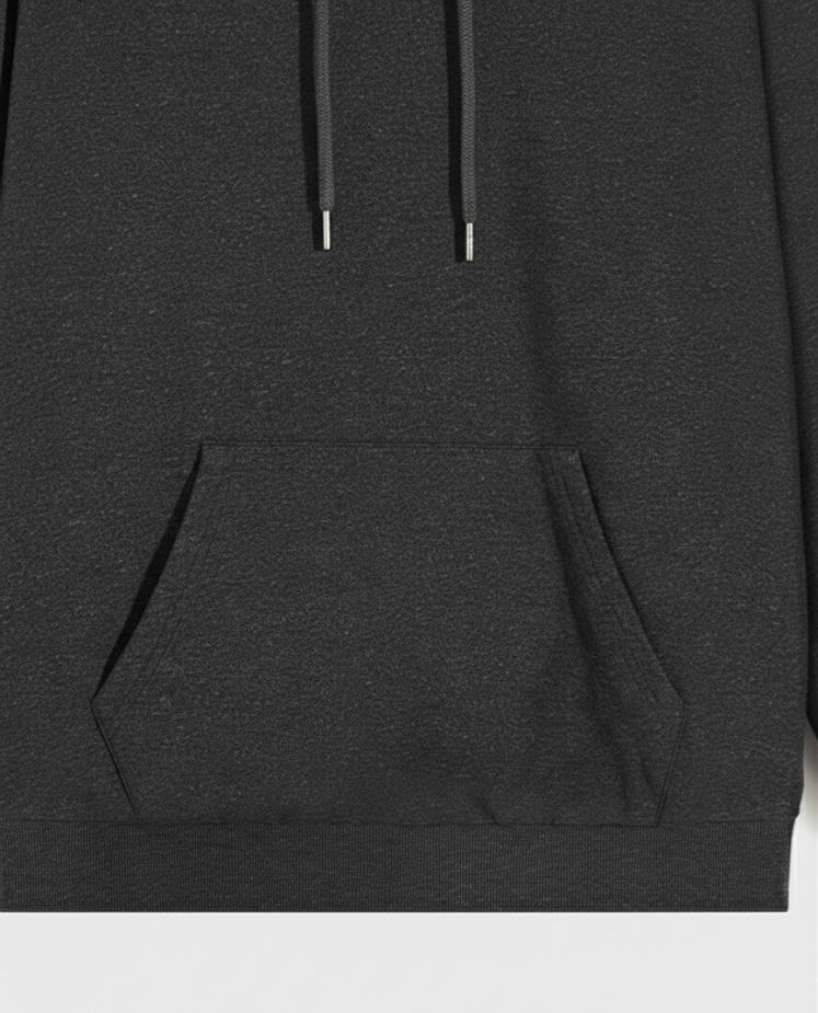 Charcoal Plain Hoodie