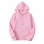 Pink Plain Hoodie