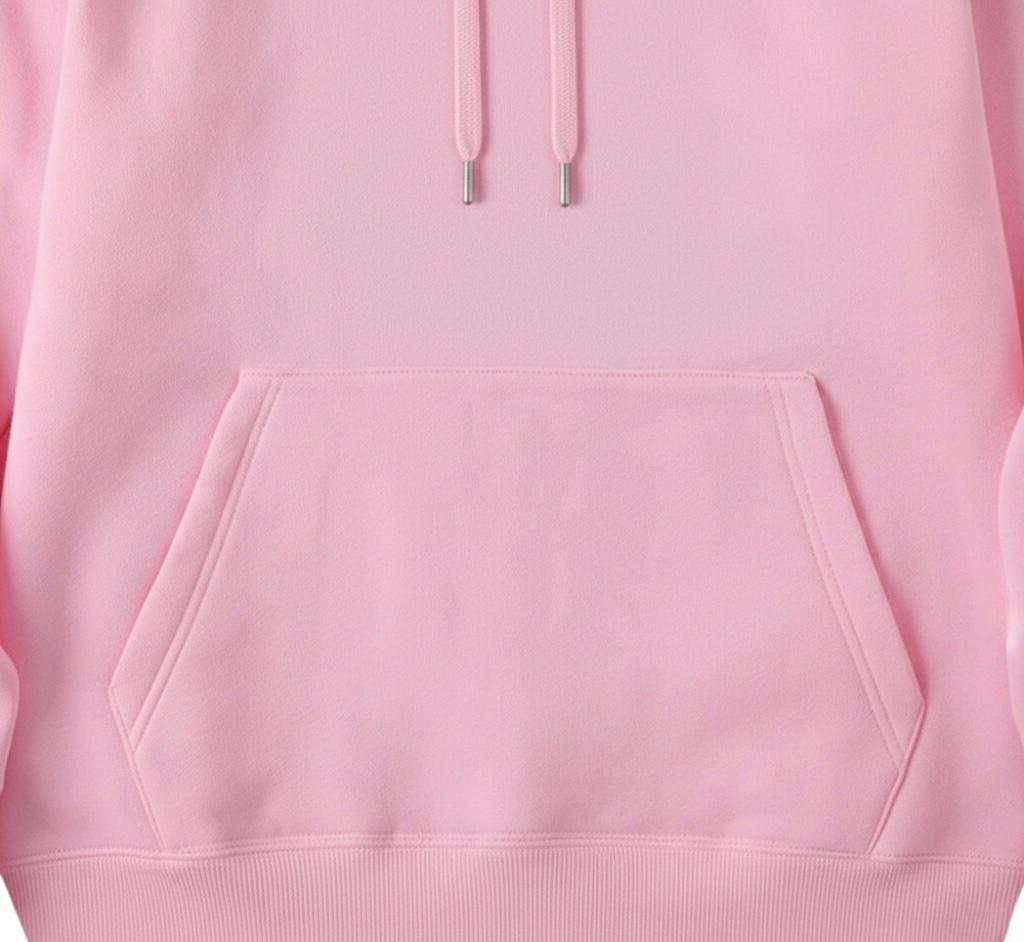 Pink Plain Hoodie