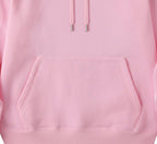 Pink Plain Hoodie