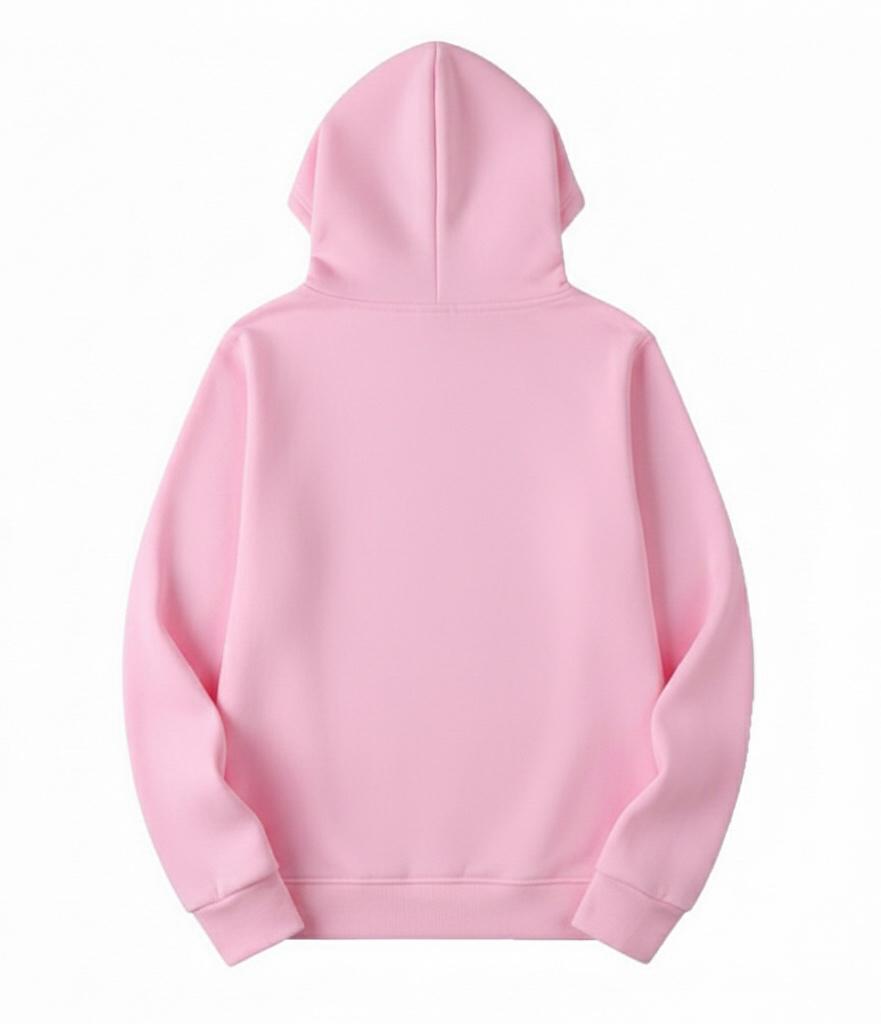 Pink Plain Hoodie