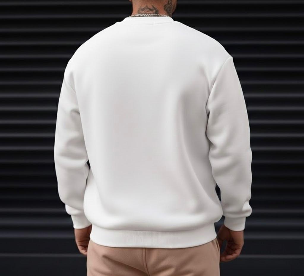 Men's California NY Sunshine Graphic White Sweatshirt