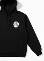 Black Hoodie Moon Thief Print - premium fit