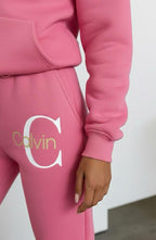 Classic Pink Monogram Tracksuit Women – Trendy Streetwear Fit