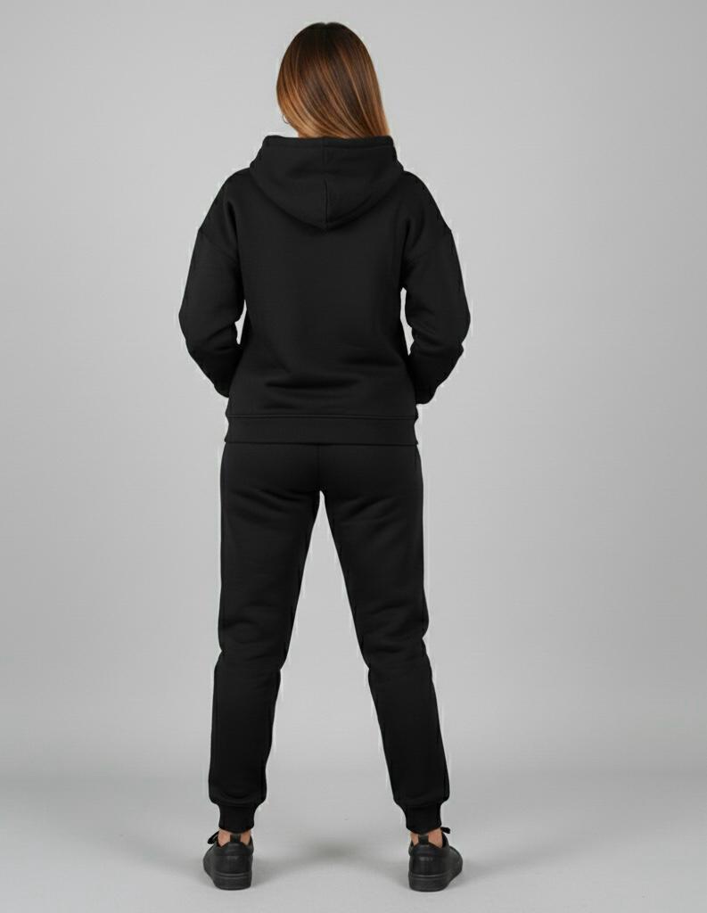NOFS Star Logo Black Tracksuit Women – Premium Streetwear Fit