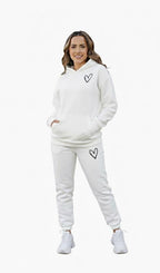 Heart Outline Classic Tracksuit Women – Soft & Premium