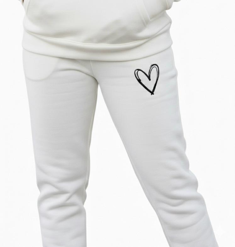 Heart Outline Classic Tracksuit Women – Soft & Premium