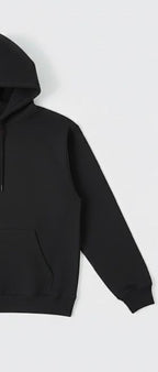 Orbit Script Print Black Hoodie – Premium Streetwear