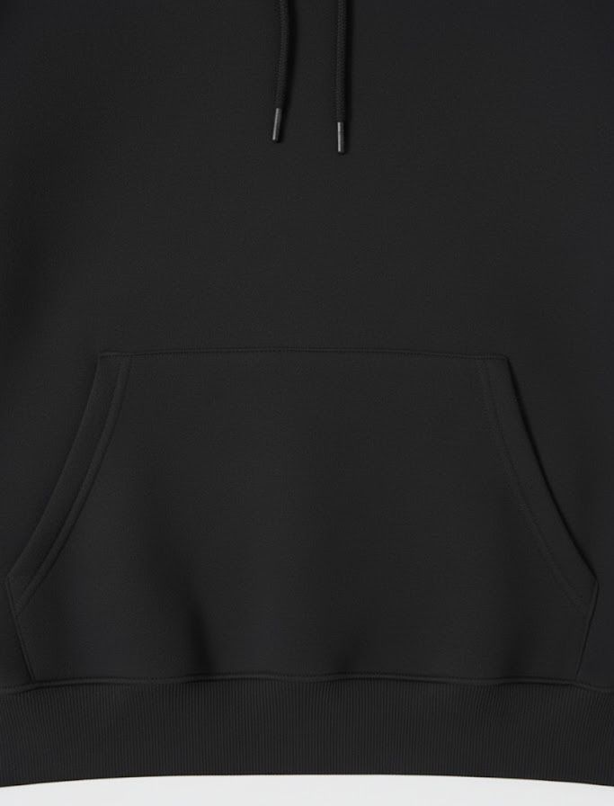 Orbit Script Print Black Hoodie – Premium Streetwear